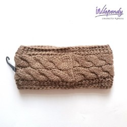Zimowa opaska na głowę z warkoczowym splotem | Elegancka i praktyczna opaska damska