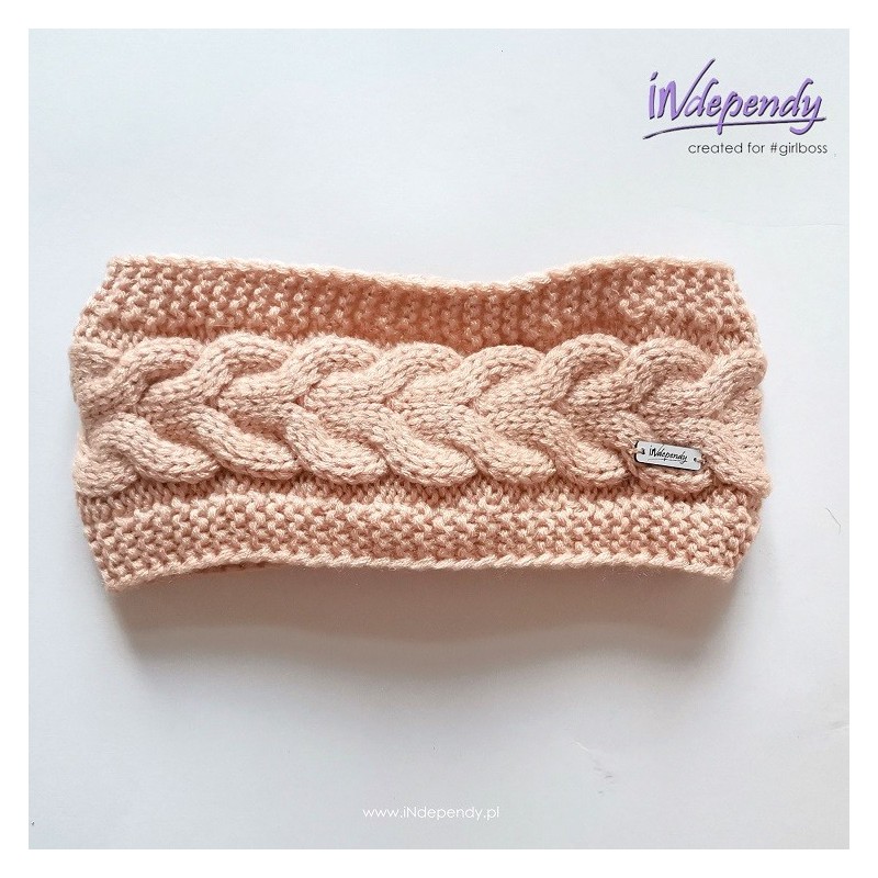 Zimowa opaska na głowę z warkoczowym splotem | Elegancka i praktyczna opaska damska Zimowa opaska na głowę z warkoczowym splotem | Elegancka i praktyczna opaska damska