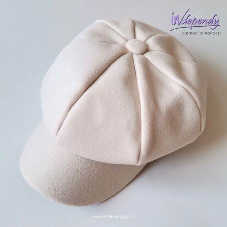 Damski filcowy beret z daszkiem – elegancka alternatywa dla zimowej czapki