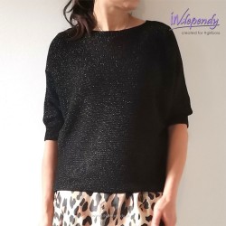Dzianinowa bluzka ze złotą nitką – włoska elegancja z nutą blasku