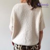 Włoski sweterek oversize z krótkim rękawem – kobiecy, miękki i elegancki