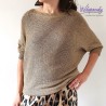 Dzianinowa bluzka ze złotą nitką – włoska elegancja z nutą blasku