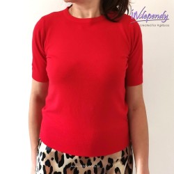 Dzianinowa bluzka basic – elegancka baza kapsułowej garderoby | wiskoza