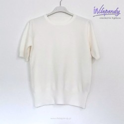 Dzianinowa bluzka basic – elegancka baza kapsułowej garderoby | wiskoza