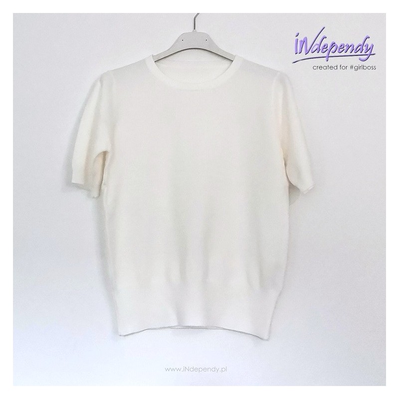 Dzianinowa bluzka basic – elegancka baza kapsułowej garderoby | wiskoza