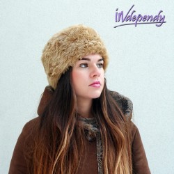 Elegancki futrzany toczek damski – sztuczne futro