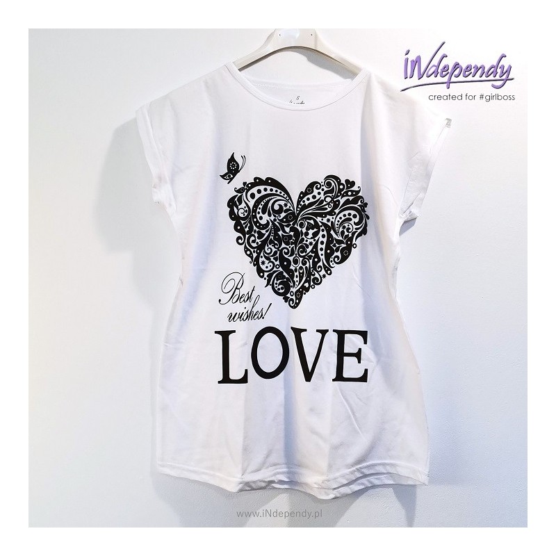 Koszulka na wieczór panieński „Best wishes! Love”