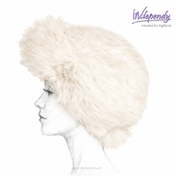 Toczek damski z imitacji króliczego futra – modny dodatek