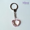 Breloczek damski – serduszko imitujące diament