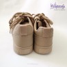 Beżowe sneakersy damskie z gumowym noskiem | Lekkie buty casual